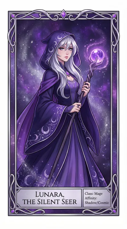 月影法师角色卡片——丝瓜视频精选动漫角色